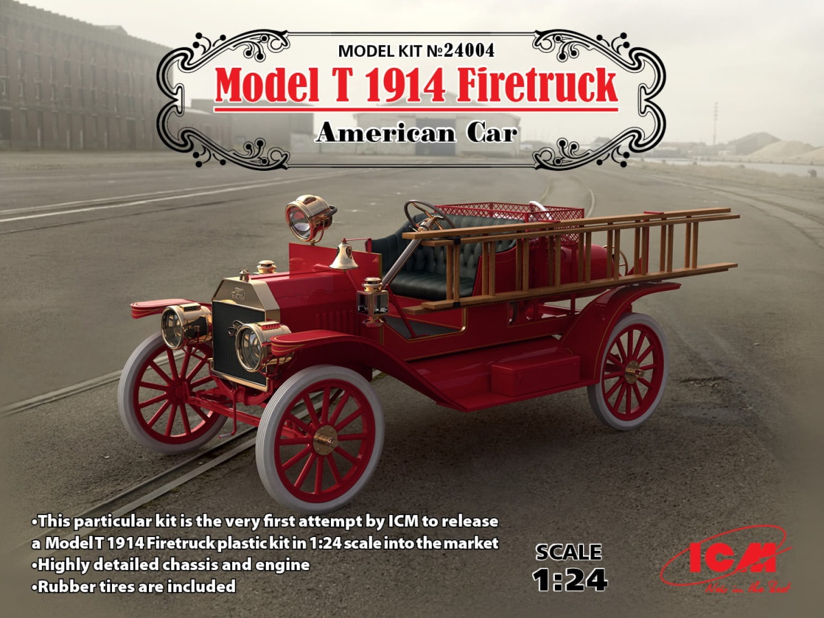 Zdjęcie główne produktu Model T 1914 Firetruck 1:24 ICM 24004