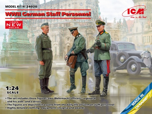 WWII German Staff Personnel 1:24 ICM 24020