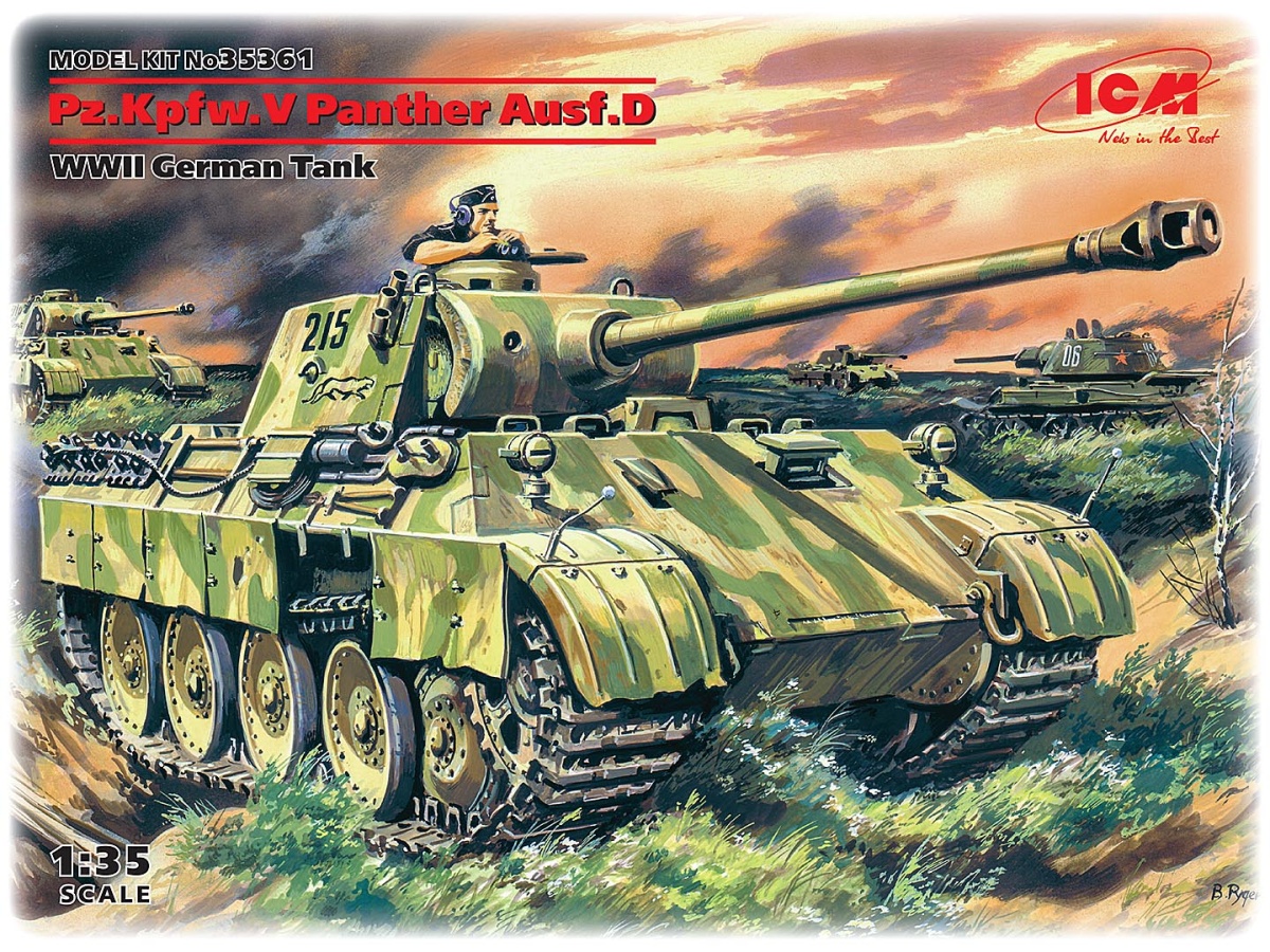 Zdjęcie główne produktu Pz.Kpfw.V Panther Ausf.D 1:35 ICM 35361