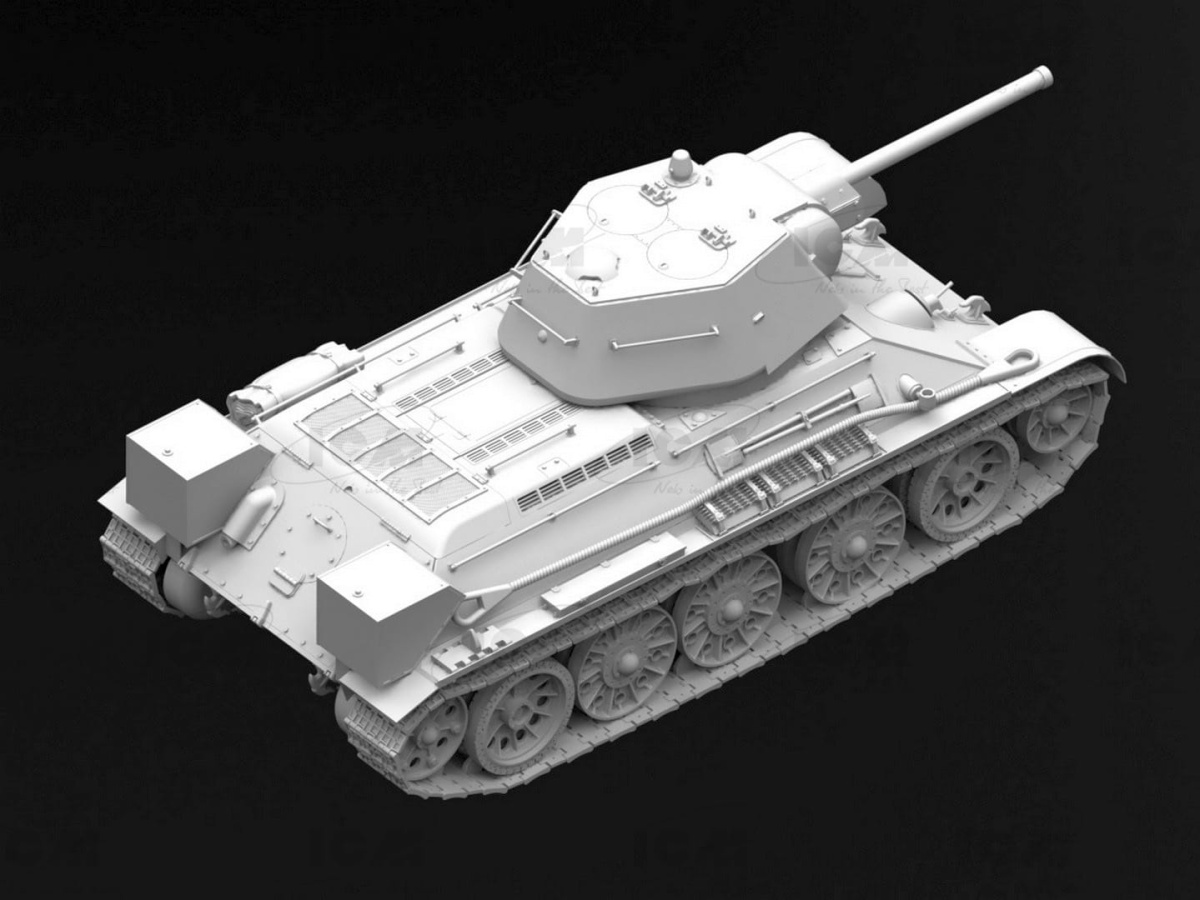 Zdjęcie dodatkowe produktu T-34/76 (early 1943 production) 1:35 ICM 35365