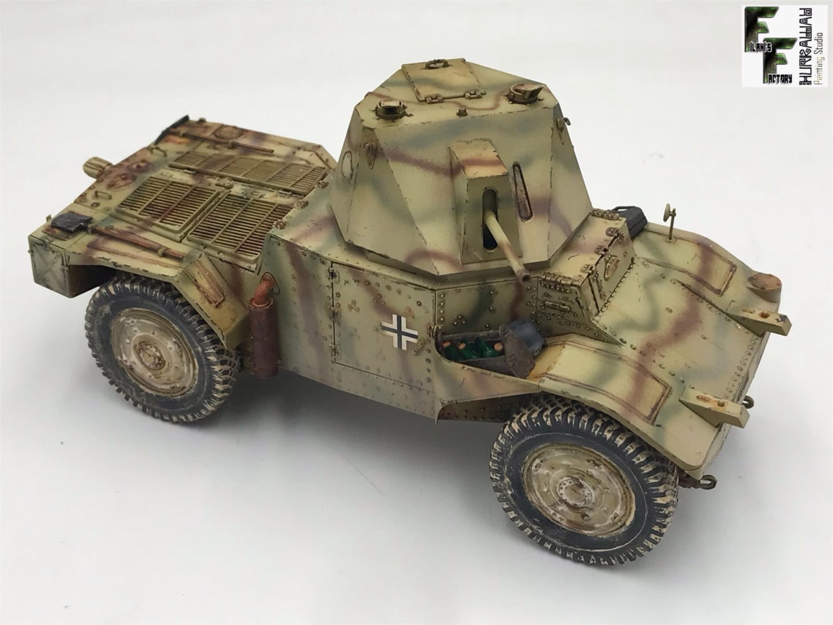 Zdjęcie dodatkowe produktu Panzerspahwagen P 204 (f) with CDM turret 1:35 ICM 35377