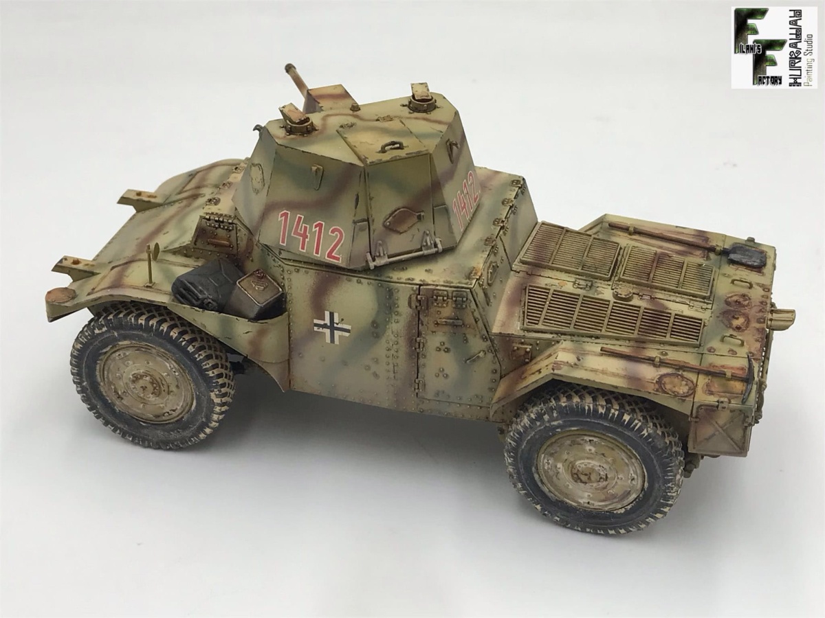 Zdjęcie dodatkowe produktu Panzerspahwagen P 204 (f) with CDM turret 1:35 ICM 35377