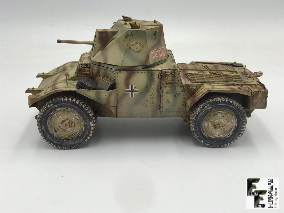 Zdjęcie dodatkowe produktu Panzerspahwagen P 204 (f) with CDM turret 1:35 ICM 35377