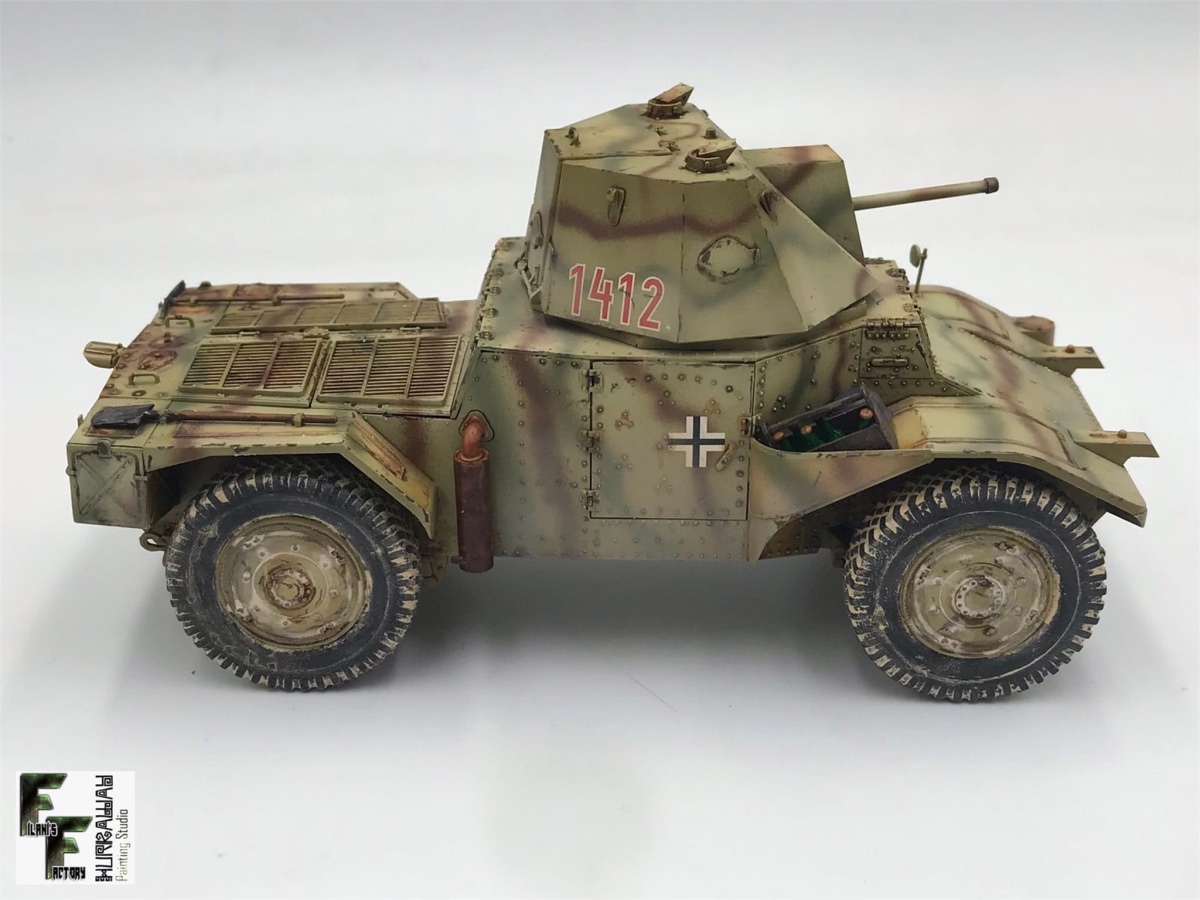 Zdjęcie dodatkowe produktu Panzerspahwagen P 204 (f) with CDM turret 1:35 ICM 35377