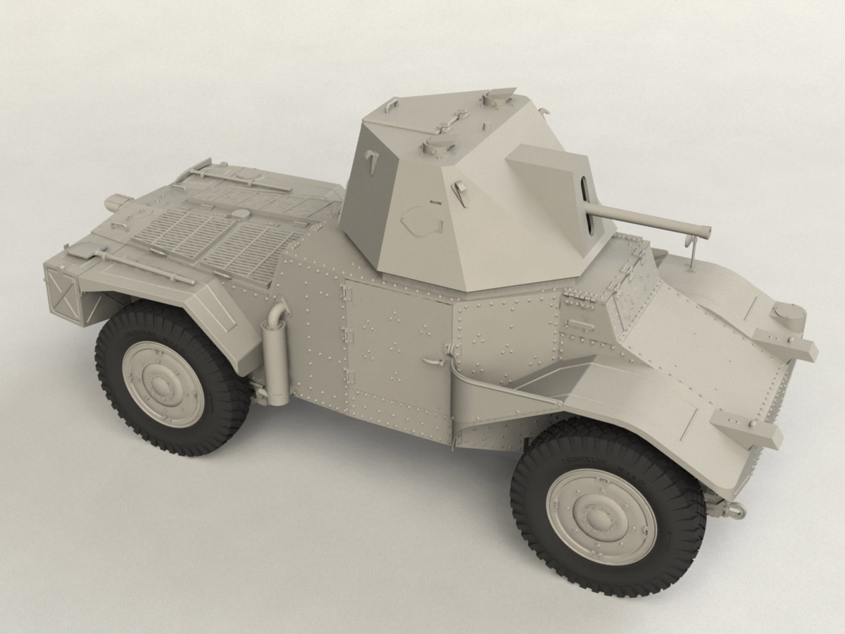 Zdjęcie dodatkowe produktu Panzerspahwagen P 204 (f) with CDM turret 1:35 ICM 35377
