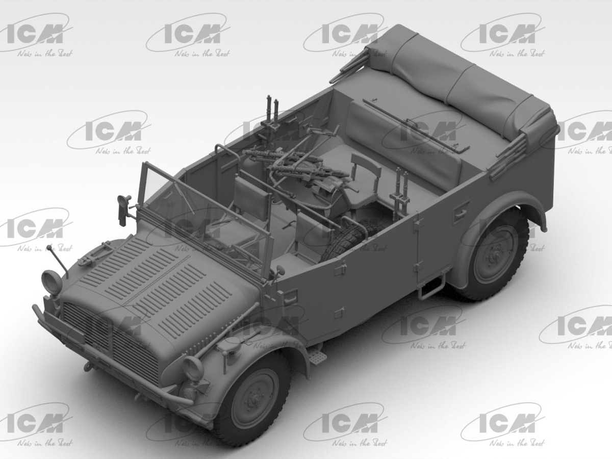 Zdjęcie dodatkowe produktu s.E.Pkw Kfz.70 with Zwillingssockel 36 1:35 ICM 35503