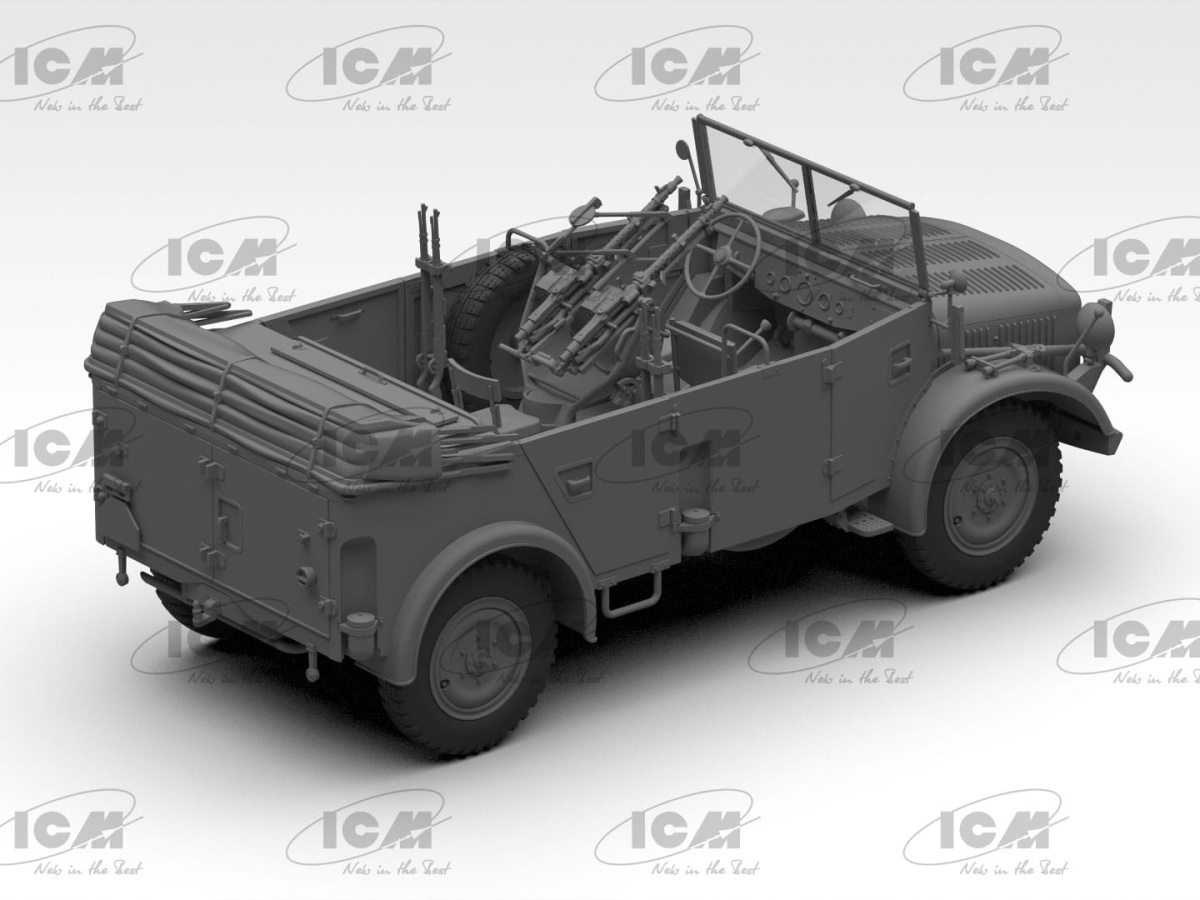 Zdjęcie dodatkowe produktu s.E.Pkw Kfz.70 with Zwillingssockel 36 1:35 ICM 35503