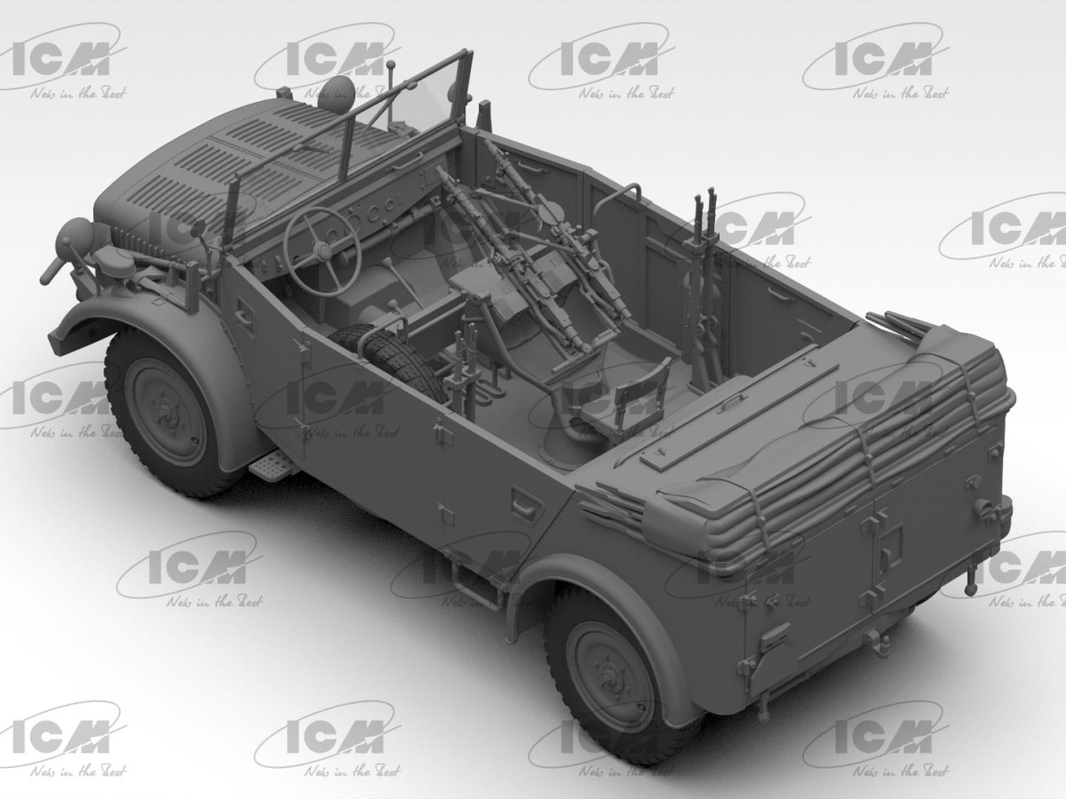 Zdjęcie dodatkowe produktu s.E.Pkw Kfz.70 with Zwillingssockel 36 1:35 ICM 35503