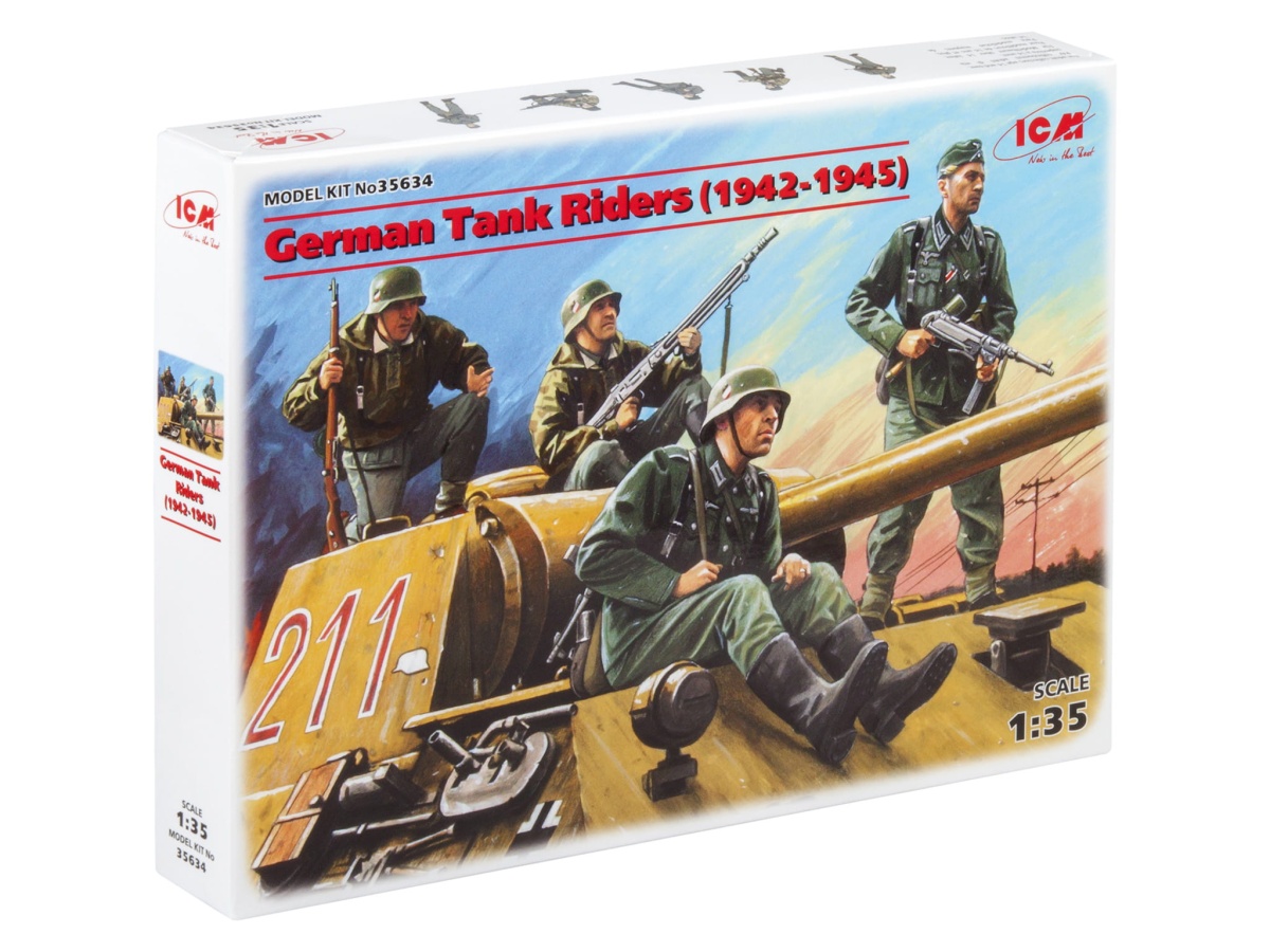 Zdjęcie dodatkowe produktu German Tank Riders (1942-1945) 1:35 ICM 35634