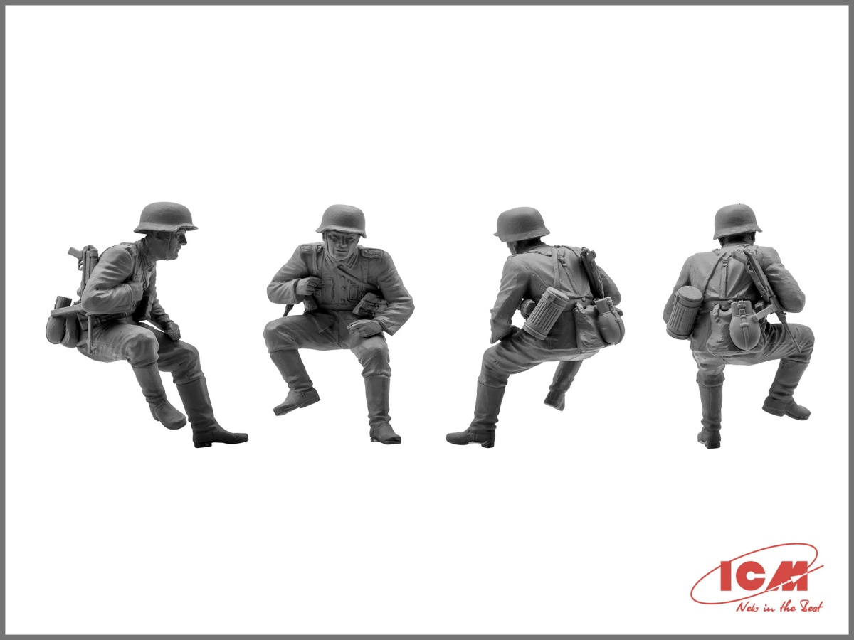 Zdjęcie dodatkowe produktu German Tank Riders (1942-1945) 1:35 ICM 35634