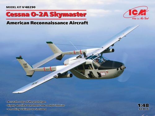 Cessna O-2A Skymaster 1:48 ICM 48290