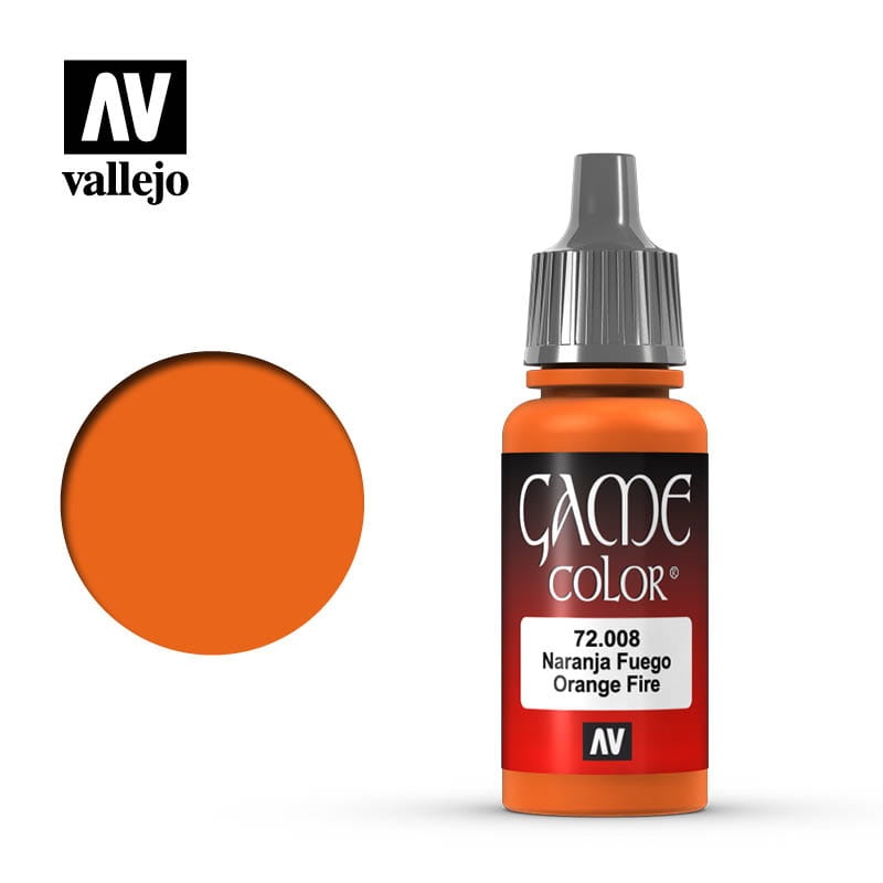 Zdjęcie dodatkowe produktu Vallejo 72008 Orange Fire Game Color Farba