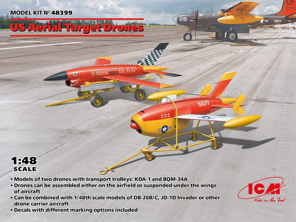 Zdjęcie główne produktu US Aerial Target Drones 1:48 ICM 48399