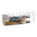 Zdjęcie główne produktu Acrylic paints set for AFU Leopard tanks ICM 3073