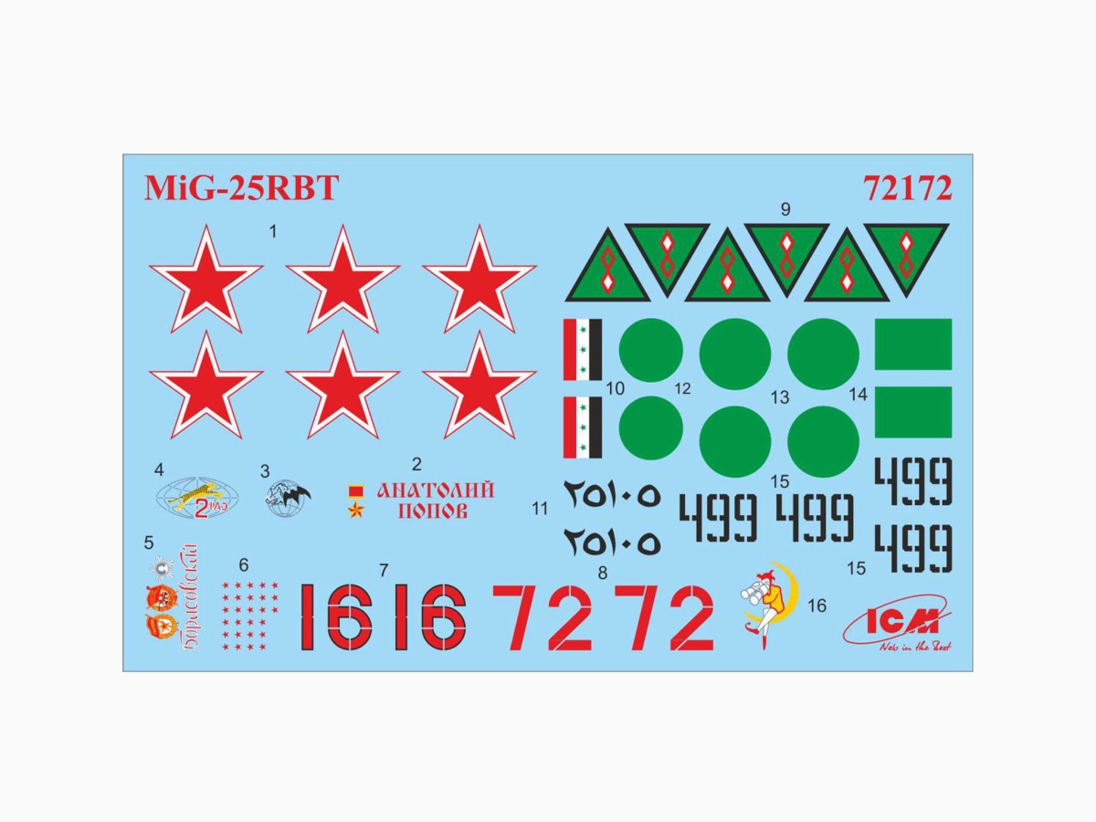 Zdjęcie dodatkowe produktu MiG-25 RBT 1:72 ICM 72172