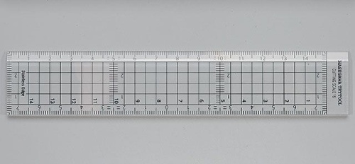 Cutting Scale (15 Cm) [Stainless Steel Edge] Hasegawa TT40