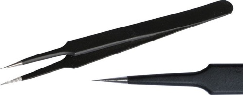 Fine Art 514 tapered tweezers with sharp tip