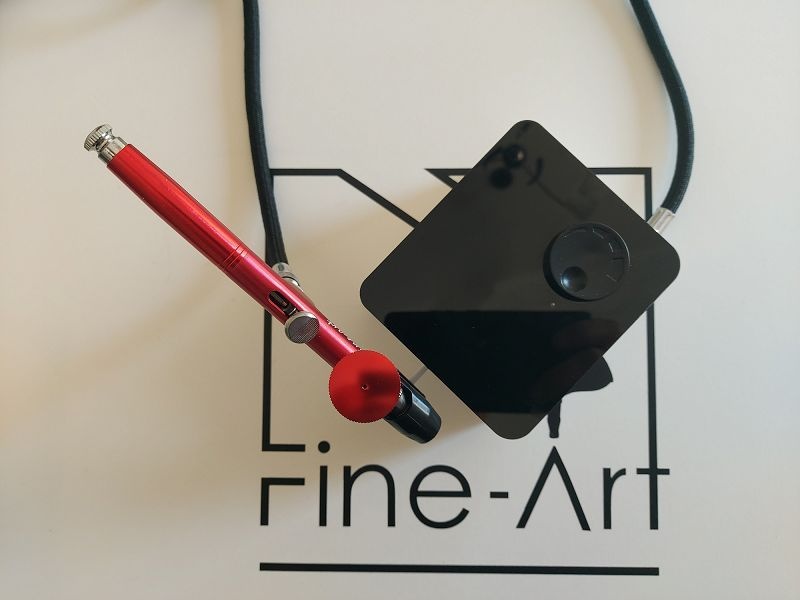 Zdjęcie dodatkowe produktu Aerograf dwufunkcyjny z kompresorem Fine Art 2100S