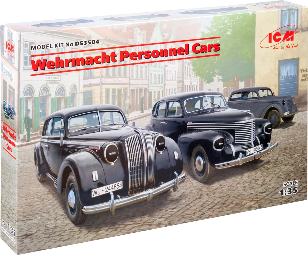 Zdjęcie dodatkowe produktu Wehrmacht Personnel Cars 1:35 ICM DS3504