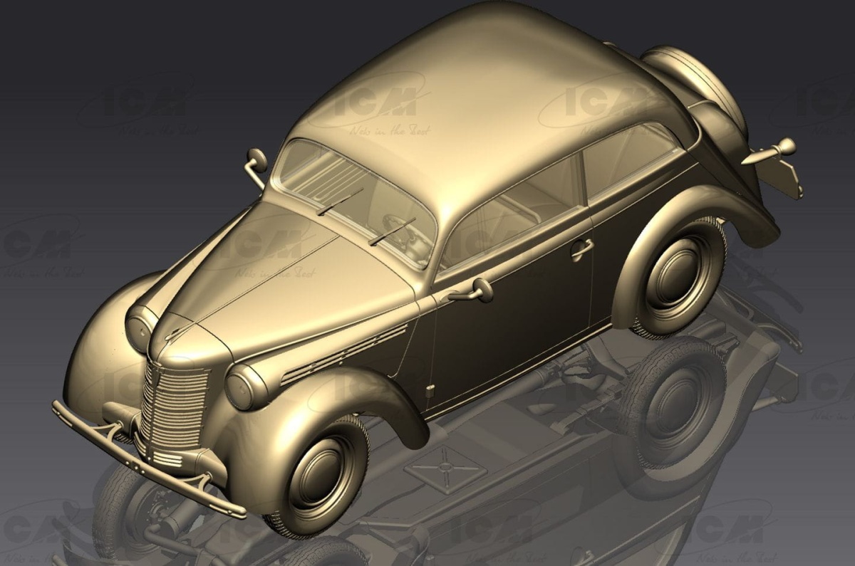 Zdjęcie dodatkowe produktu Wehrmacht Personnel Cars 1:35 ICM DS3504