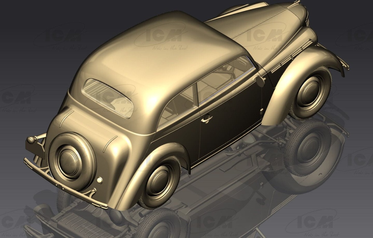 Zdjęcie dodatkowe produktu Wehrmacht Personnel Cars 1:35 ICM DS3504