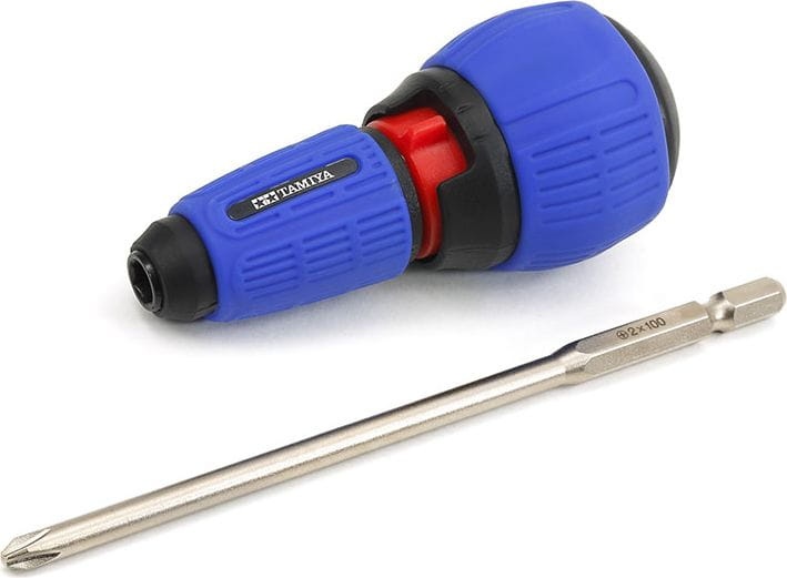 Zdjęcie główne produktu Ratcheting Screwdriver PRO w/(+) Bit/L Tamiya 74152