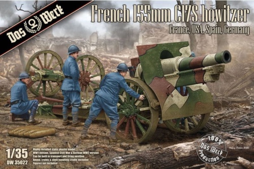 French 155mm C17S howitzer 1:35 Das Werk 35022