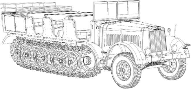 Zdjęcie dodatkowe produktu Mtl. Zgkrwg. 8t, Sd.Kfz. 7 1:35 Das Werk 35037