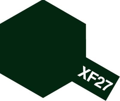 Tamiya 81327 XF-27 Black Green Paint 23ml XF27 Acrylic
