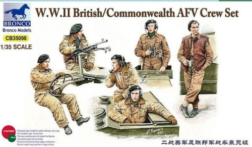 W.W.II British/Commonwealth AFV Crew 1:35 Bronco CB35098