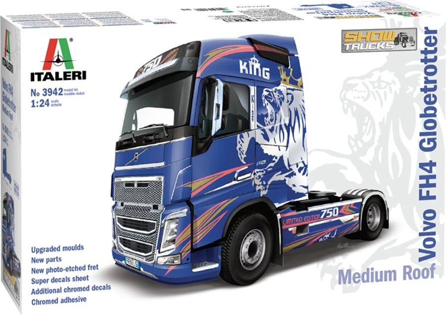 Zdjęcie główne produktu Volvo FH4 Globetrotter Medium Roof 1:24 Italeri 3942