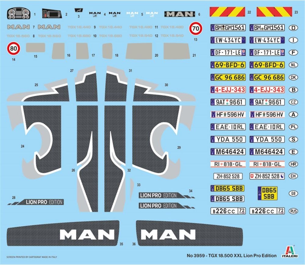 Zdjęcie dodatkowe produktu MAN TGX 18.500 XXL 1:24 Italeri 3959