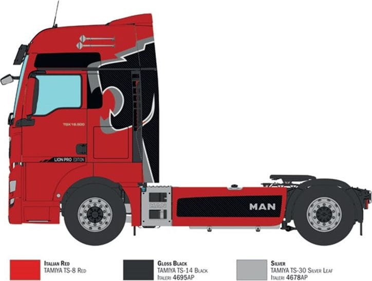 Zdjęcie dodatkowe produktu MAN TGX 18.500 XXL 1:24 Italeri 3959