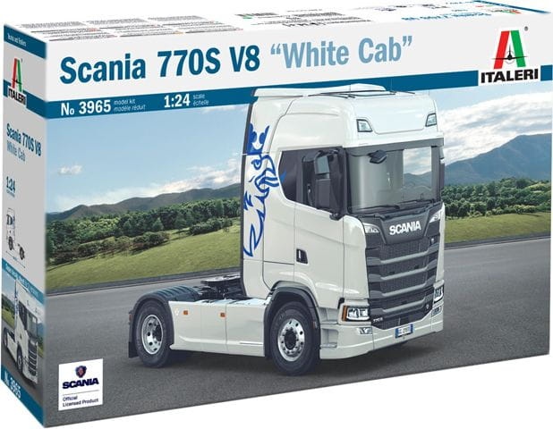 Zdjęcie główne produktu Scania 770S V8 White Cab 1:24 Italeri 3965