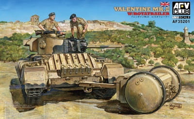 Zdjęcie główne produktu Valentine Mk.III with Rotatrailer 1:35 AFV Club 35201