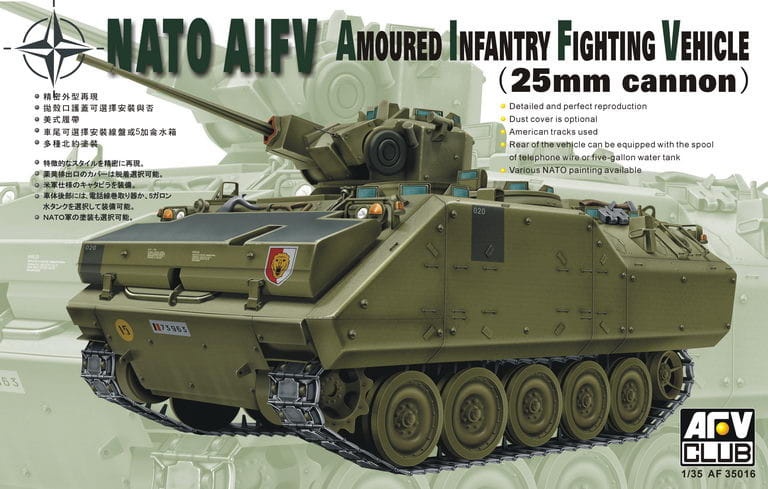 Zdjęcie główne produktu NATO AIFV Amoured Infantry Fighting Vehicle (25mm cannon) 1:35 AFV Club 35016