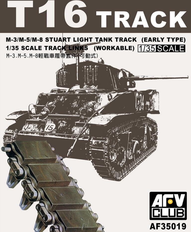Zdjęcie główne produktu T16 Track M3/M5 Stuart Light Tank Track 1:35 AFV Club 35019