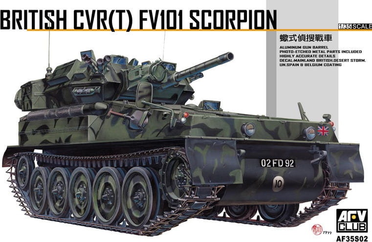Zdjęcie główne produktu British CVR(T) FV101 Scorpion 1:35 AFV Club 35S02