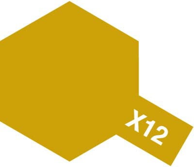 Tamiya 81012 X-12 Gold Leaf Paint 23ml X12 Acrylic