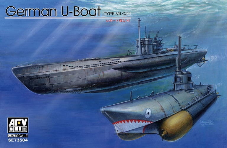 Zdjęcie główne produktu German U-Boat Type VIIC/41 1:350 AFV Club SE73504