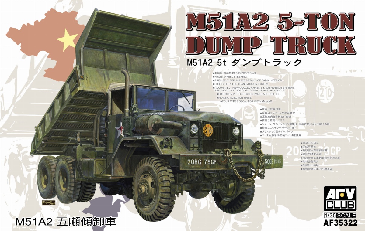 Zdjęcie główne produktu M51A2 5-ton Dump Truck 1:35 AFV Club 35322