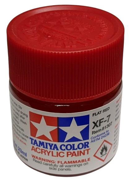 Zdjęcie główne produktu Tamiya 81307 XF-7 Flat Red Farba 23ml XF7 Acrylic