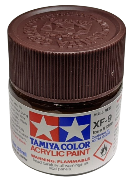 Zdjęcie główne produktu Tamiya 81309 XF-9 Hull Red Farba 23ml XF9 Acrylic