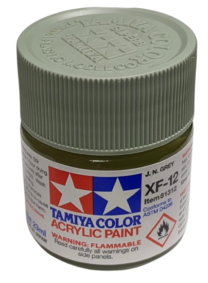 Zdjęcie główne produktu Tamiya 81312 XF-12 J.N. Grey Farba 23ml XF12 Acrylic