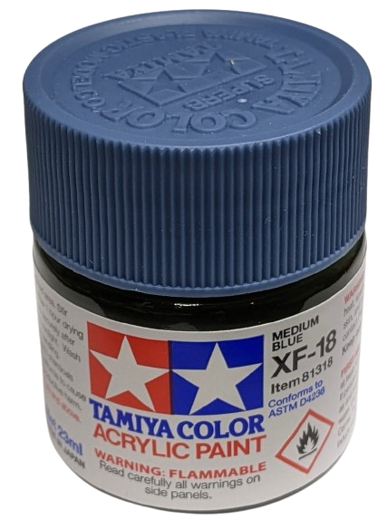 Zdjęcie główne produktu Tamiya 81318 XF-18 Medium Blue Farba 23ml XF18 Acrylic