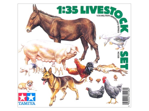 Livestock Set (Livestock Set) 1:35 Tamiya 35128