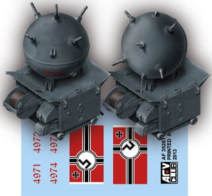 Zdjęcie dodatkowe produktu Niemieckie miny morskie EMC z II wojny światowej 1:35 AFV Club 35261