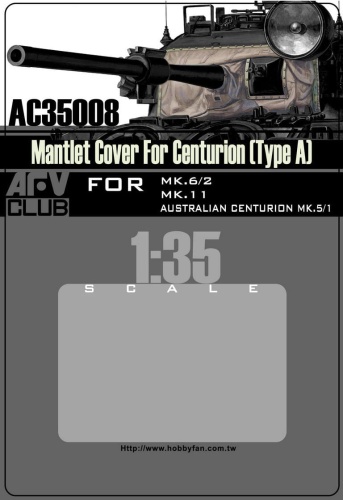 Mantlet Cover For Centurion (Type A) 1:35 AFV Club AC35008