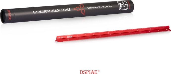 Zdjęcie główne produktu Linijka aluminiowa trójkątna do pomiarów w skali (320mm) AT-AS DSPIAE 56013