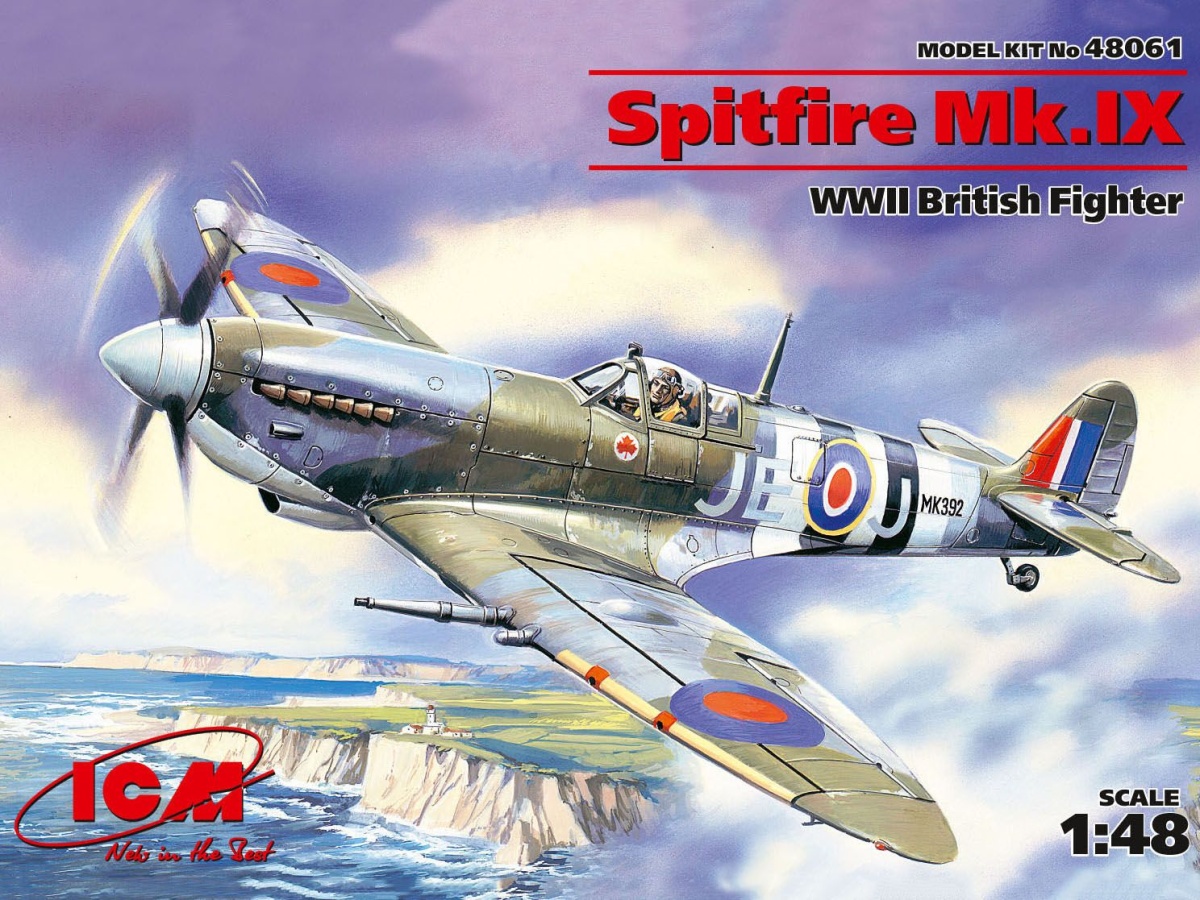 Zdjęcie główne produktu Spitfire Mk.IX 1:48 ICM 48061